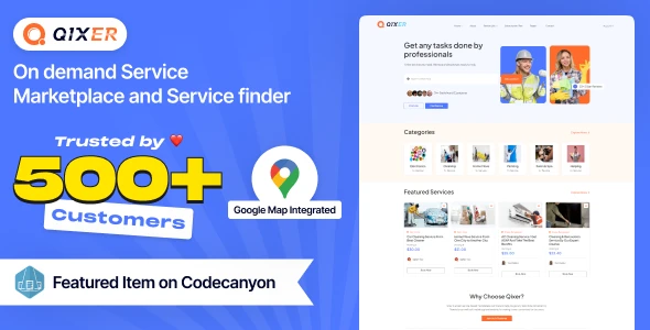 Qixer – Multi-Vendor On demand Handyman Service Marketplace and Service Finder